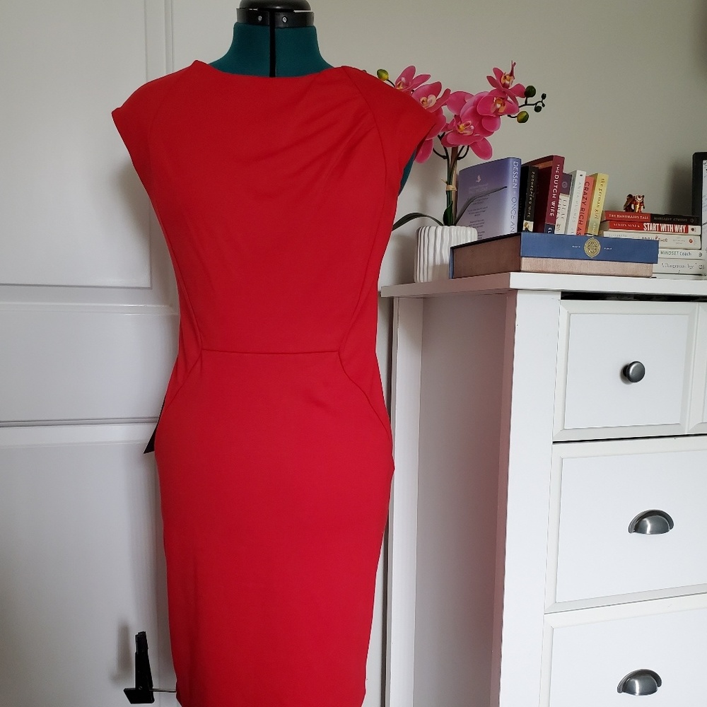 The Limited Red Cocktail or Work Dress